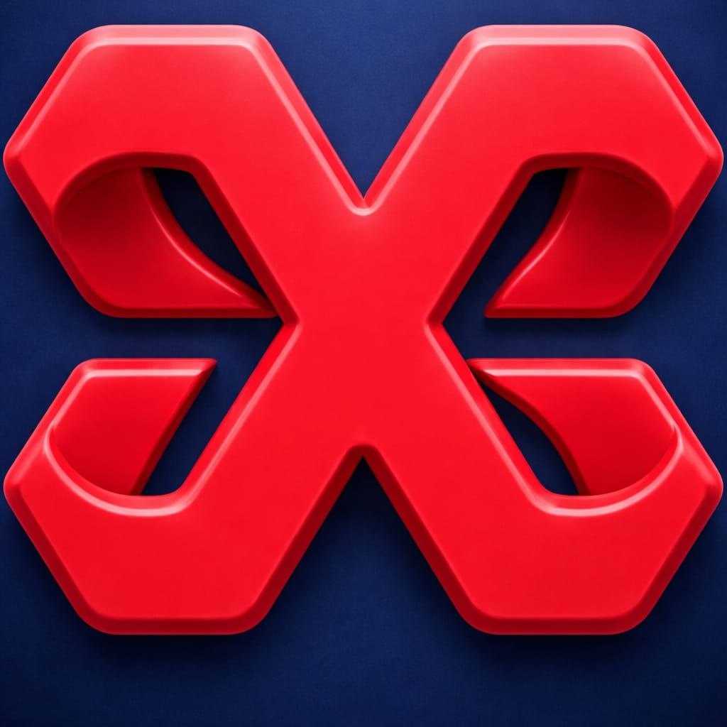 X89 Gaming red logo design on dark background for gaming website branding